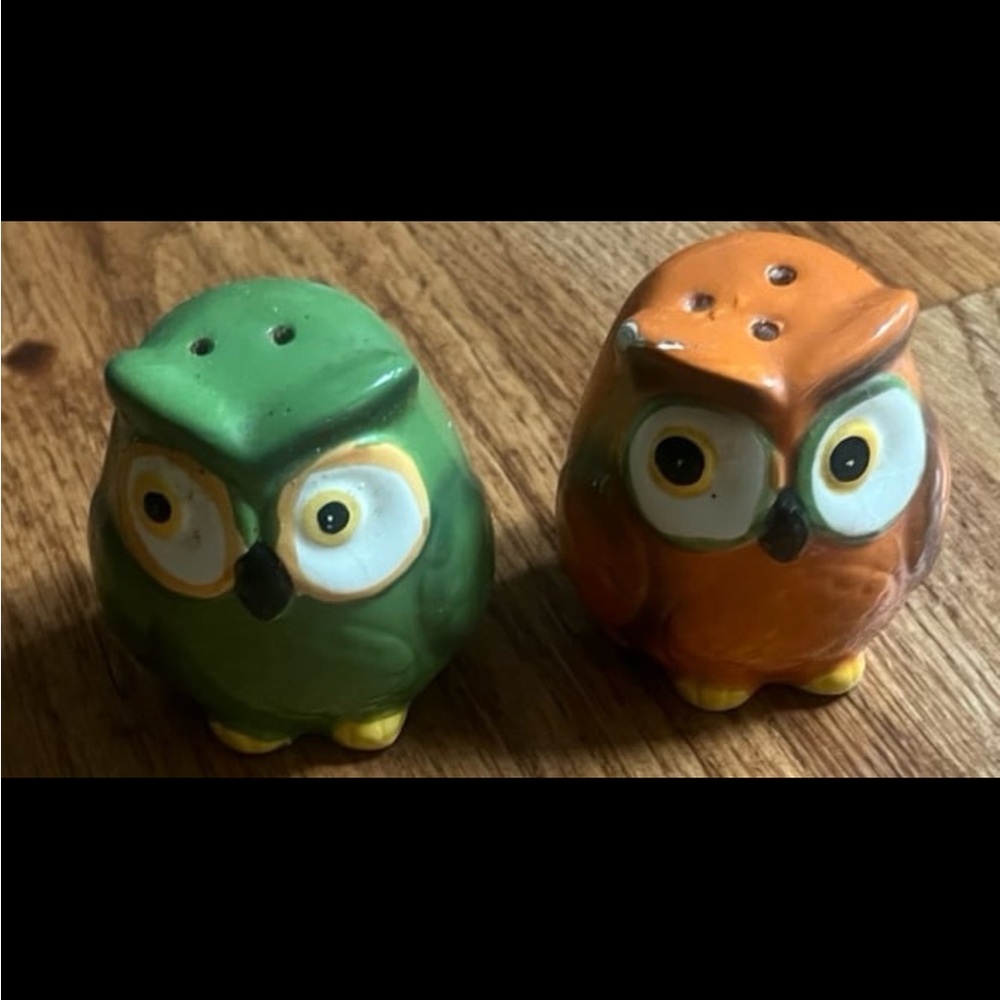 Owl Salt and Pepper Shakers